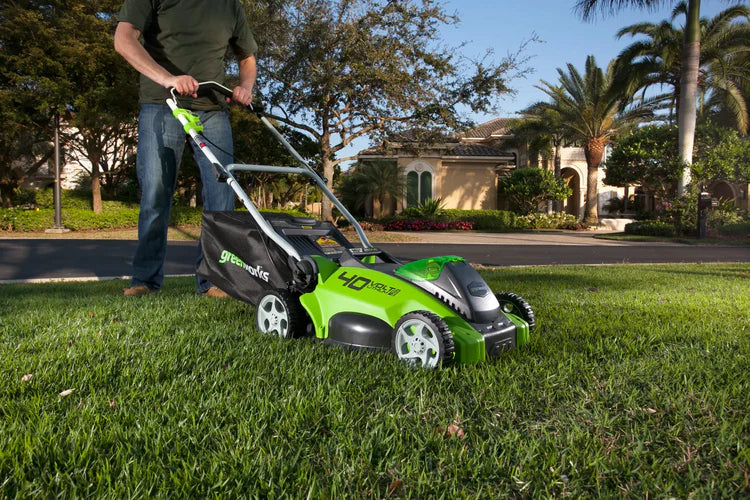 Features Greenworks 40v 21” Cordless Push Mower 