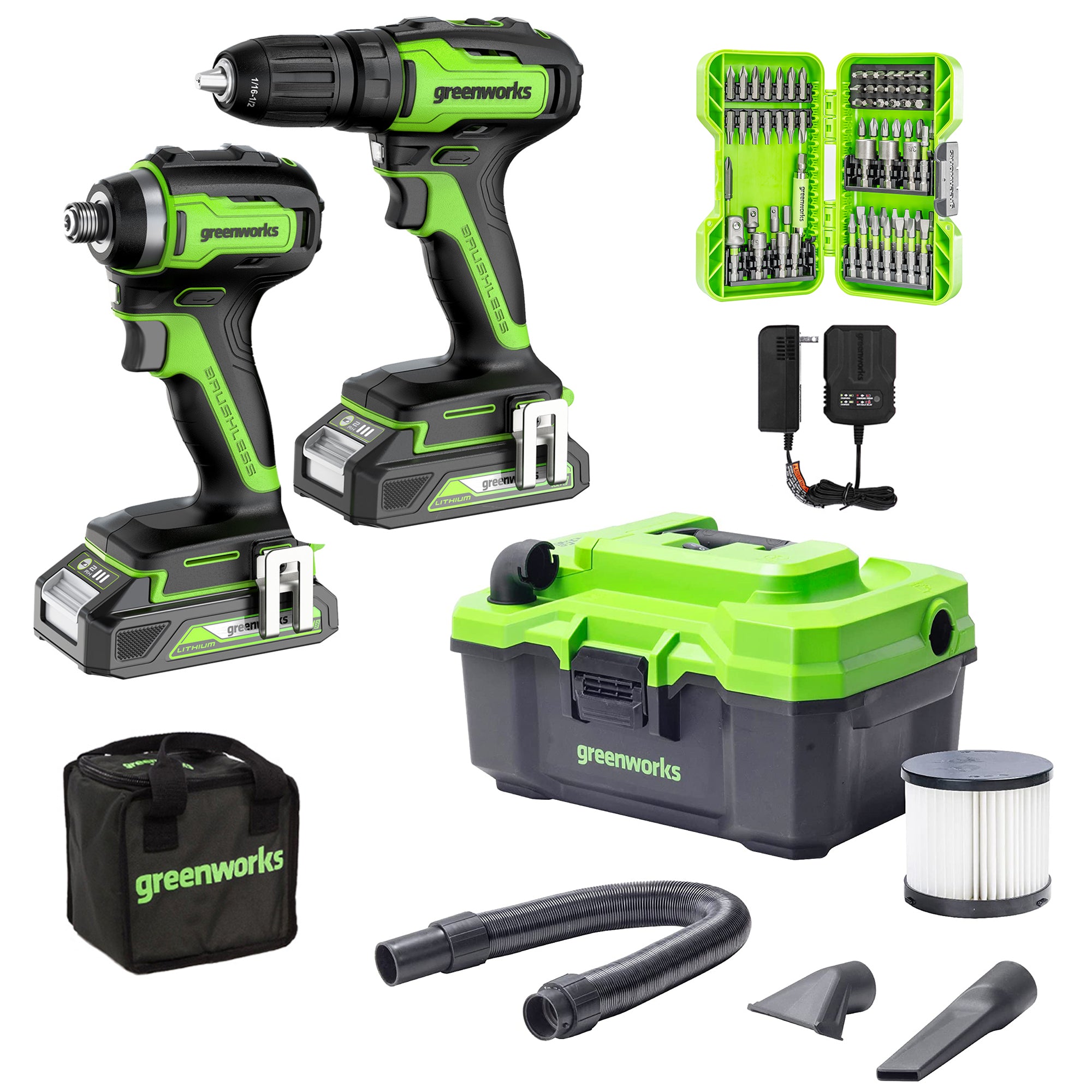 Power Tool Combo Kits Greenworks Tools