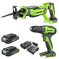 24V Brushless Drill & 1" Recip Saw Combo Kit w/ (2) 2.0Ah Batteries & Charger