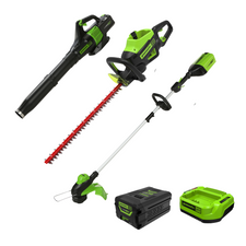 60V 3PC Cordless Battery Combo Kit w/ String Trimmer, Blower & Hedge Trimmer