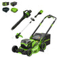 60V 22" Cordless Battery Self-Propelled Mower Combo Kit w/ String Trimmer and Blower