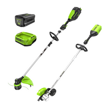 80V 16" Cordless Battery String Trimmer & 8" Edger Combo Kit w/ 2.0Ah Battery & Charger