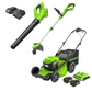 48V (2x24V) 21" Self-Propelled Mower 3-PC Combo Kit w/ 2.0Ah and (2) 5.0Ah Batteries & (3) Chargers