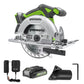 24V Cordless Battery 6.5'' Circular Saw w/ 2.0Ah Battery & Charger