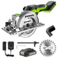 24V 4.5" Cordless Battery Mini Circular Saw w/ 2.0Ah Battery & Charger