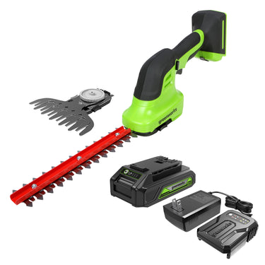 24V Shear Shrubber w/ 1.5Ah USB Battery & 0.5A Charger