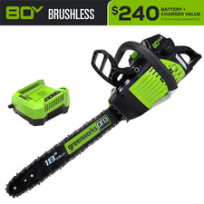 80V 18" Cordless Battery Chainsaw w/ 2.0Ah Battery & Charger