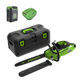 60V 18" 2KW Cordless Battery Chainsaw and Hard Case w/ 4Ah Battery and Charger