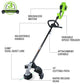 40V 14" Cordless Battery String Trimmer (Attachment Capable) (Tool Only)