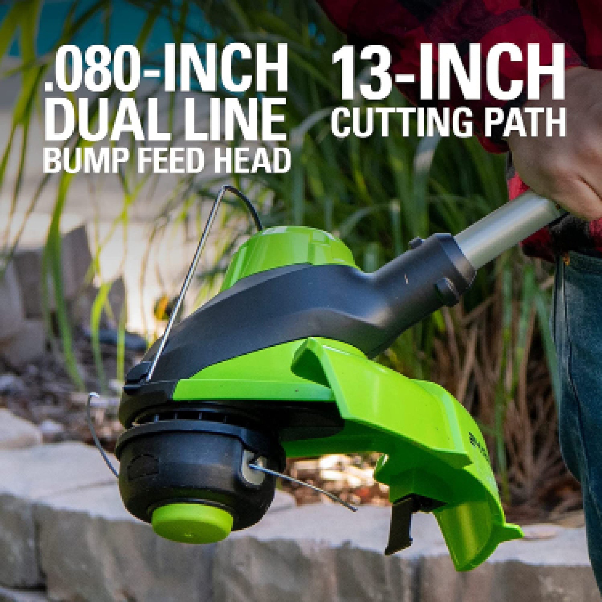 24V 13" Cordless Battery String Trimmer & Edger (Tool Only)