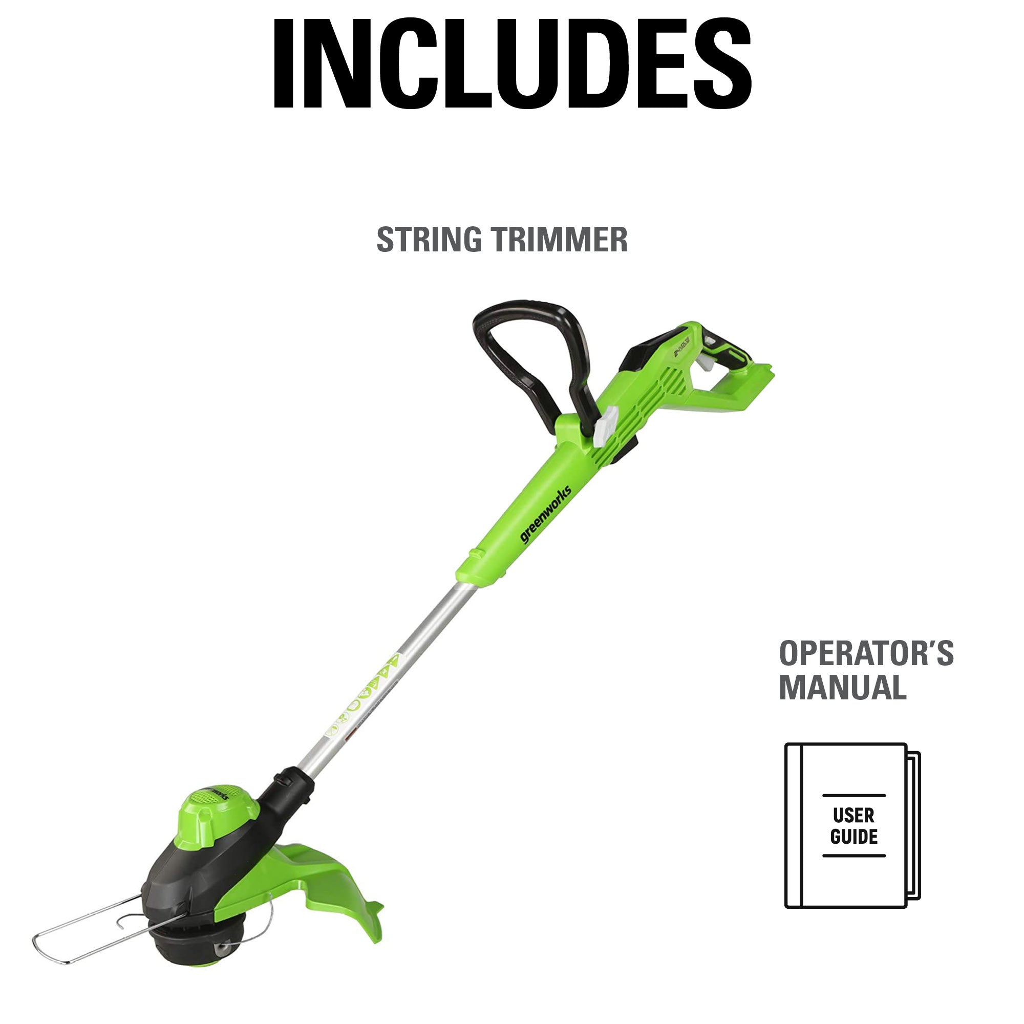 24V 13" Cordless Battery String Trimmer & Edger (Tool Only)