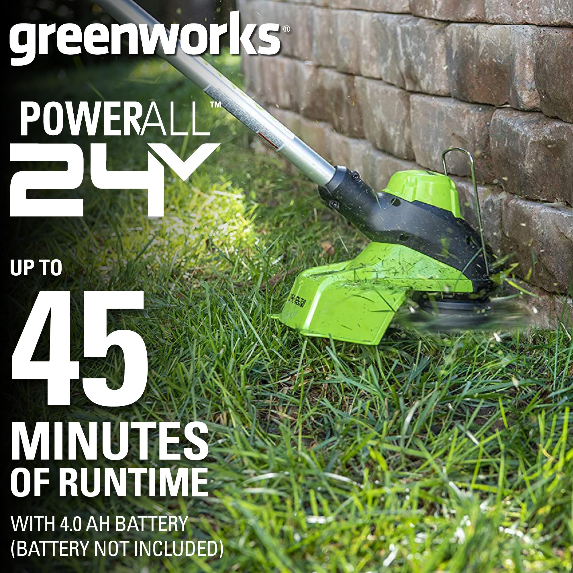 24V 13" Cordless Battery String Trimmer & Edger (Tool Only)