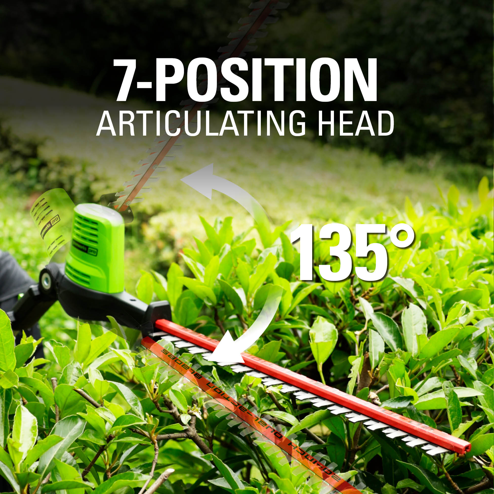 80V 20" Cordless Pole Hedge Trimmer (3/4“cut, 3000SPM), Tool Only