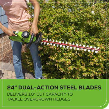 40V 24" Cordless Battery Hedge Trimmer (Tool Only)