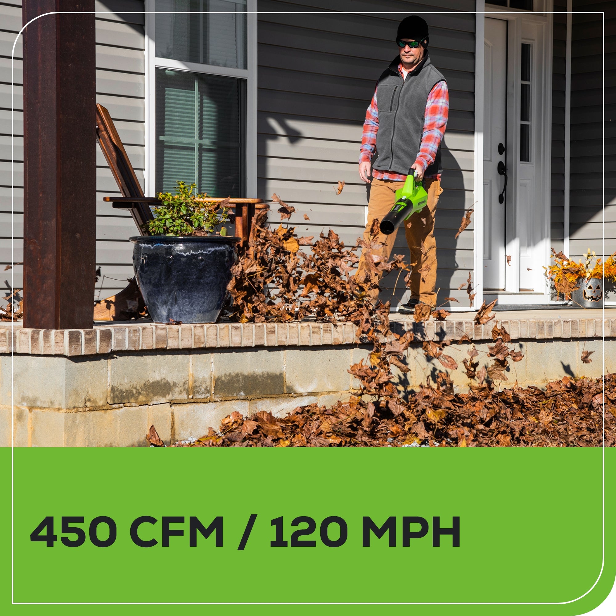 40V 450 CFM Cordless Battery Leaf Blower (Tool Only)