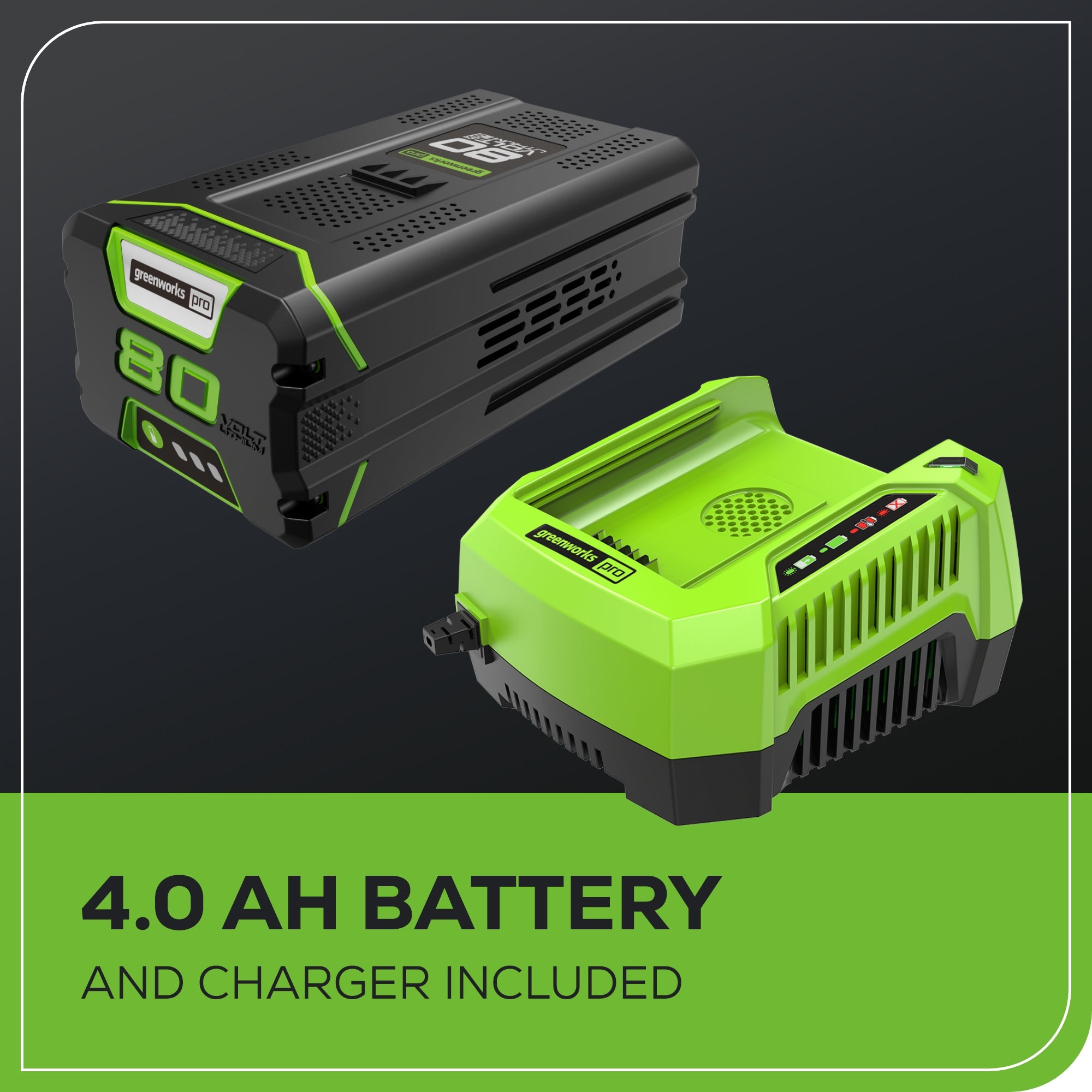80V 610 CFM Cordless Battery Single Port Backpack Blower w/ (1) 4.0Ah Battery & Charger