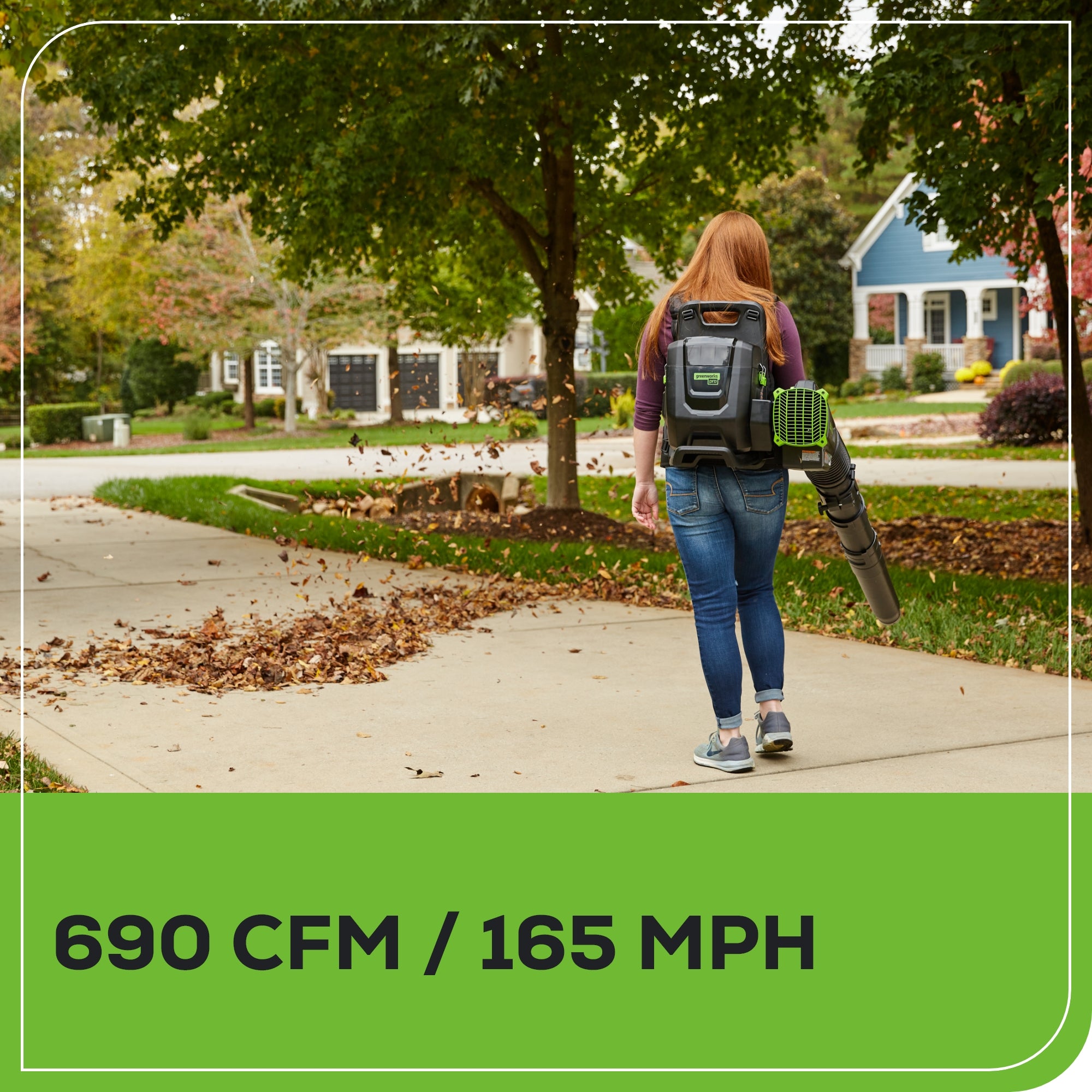 80V 690 CFM Cordless Battery Dual-Port Backpack Blower w/ Two (2) 4.0 Ah Batteries & Dual Port Rapid Charger