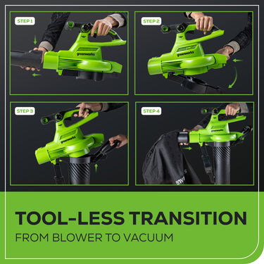 40V 505 CFM Cordless Battery BL Leaf Blower/Vacuum (Tool Only)