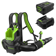 60V 800 CFM Cordless Battery Brushless Backpack Blower w/ 4.0Ah Battery & Charger