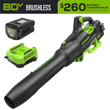 80V 700CFM Cordless Battery Blower w/  2.5Ah Battery & Charger