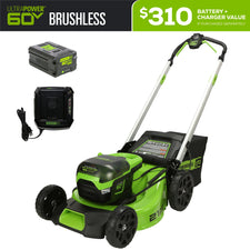 60V 21" Cordless Battery Push Lawn Mower w/ 5.0Ah Battery & Charger