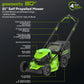 80V 21" Cordless Battery 4-in-1 Self-Propelled Lawn Mower w/ 4.0Ah, 2.0Ah Battery & Rapid Charger