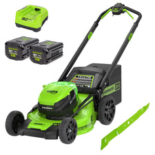 80V 21" Cordless Battery 4-in-1 Self-Propelled Lawn Mower w/ 4.0Ah, 2.0Ah Battery & Rapid Charger