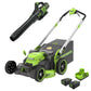 60V 25" Cordless Battery Self-Propelled Mower Combo Kit w/ Blower, (2) 4.0Ah Batteries and Dual Port Charger