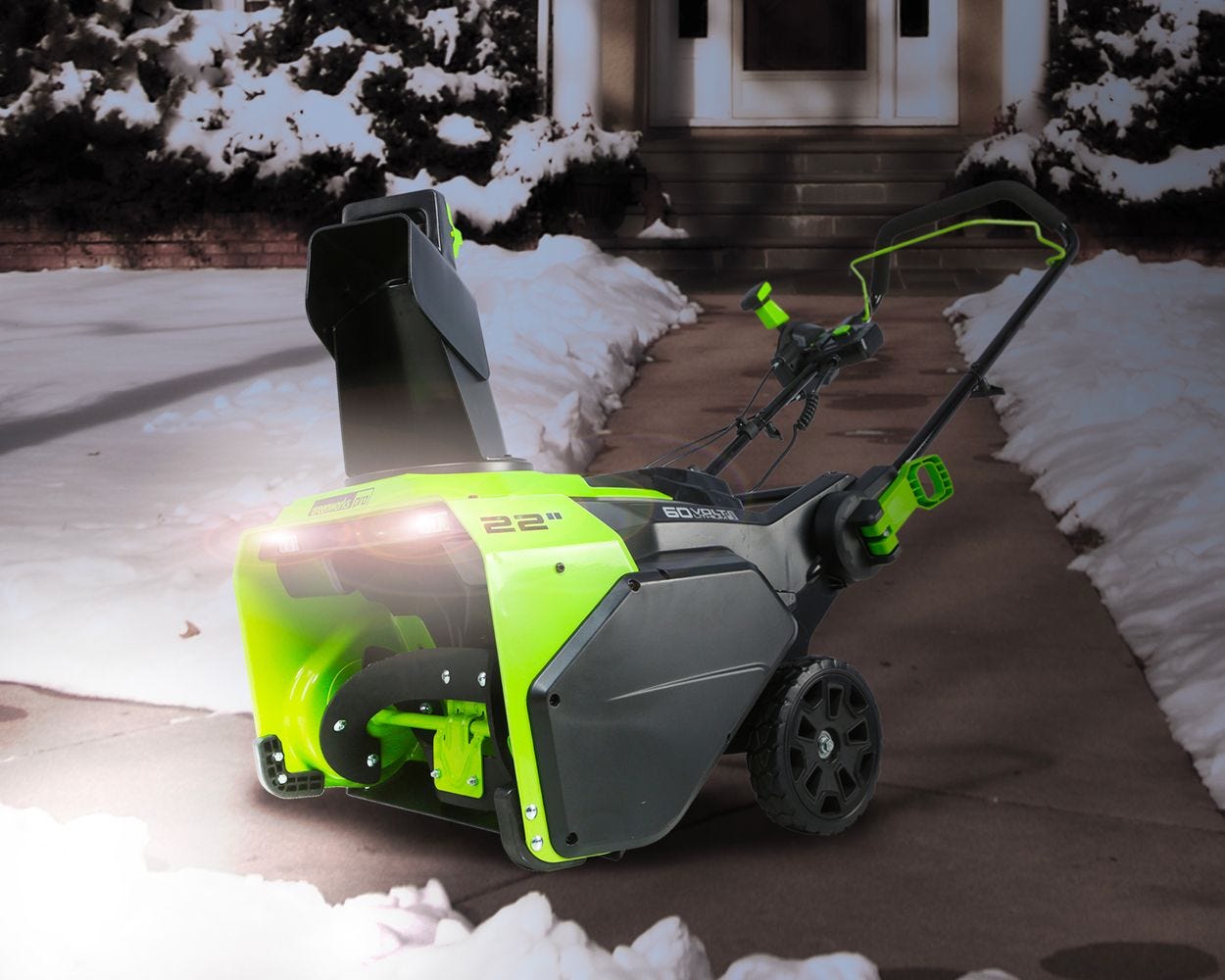 60V 22-Inch Cordless Snow Blower | Greenworks Pro