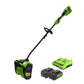 48V (2x24V)  12" Cordless Battery Snow Shovel w/ (2)4.0Ah Battery & Dual Port Charger