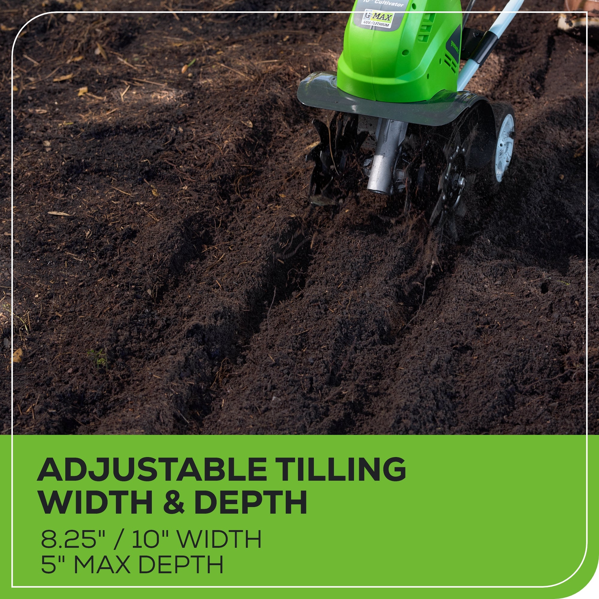 40V 10" Cordless Cultivator / Tiller (Tool Only)