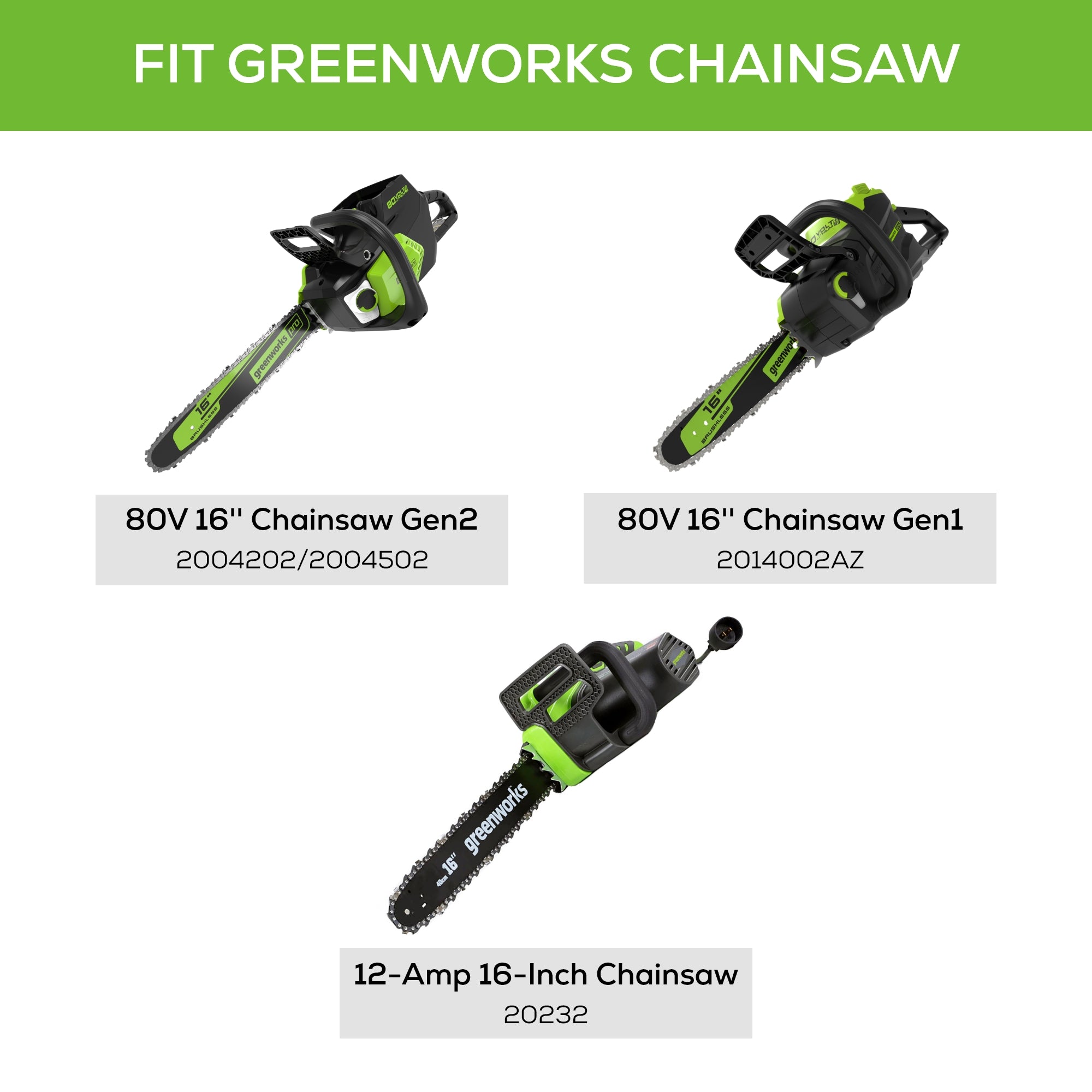 16-Inch Replacement Chainsaw Chain