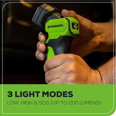 24V 200 Lumen Cordless Battery LED Flashlight (Tool Only)