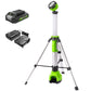 24V Cordless Battery 2-in-1 Standing Light Kit w/ 2.0Ah Battery & Charger