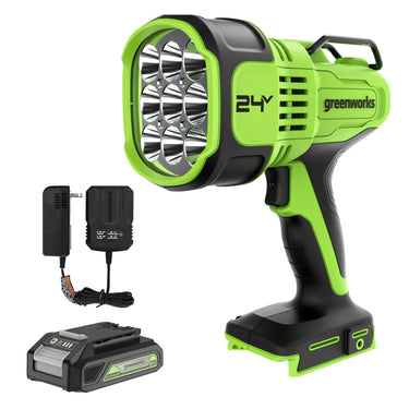 24V Cordless Battery Spot Light w/ 2.0Ah Battery & Charger