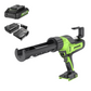 24V Cordless Battery Caulk Gun w/ 2.0Ah Battery and Changer