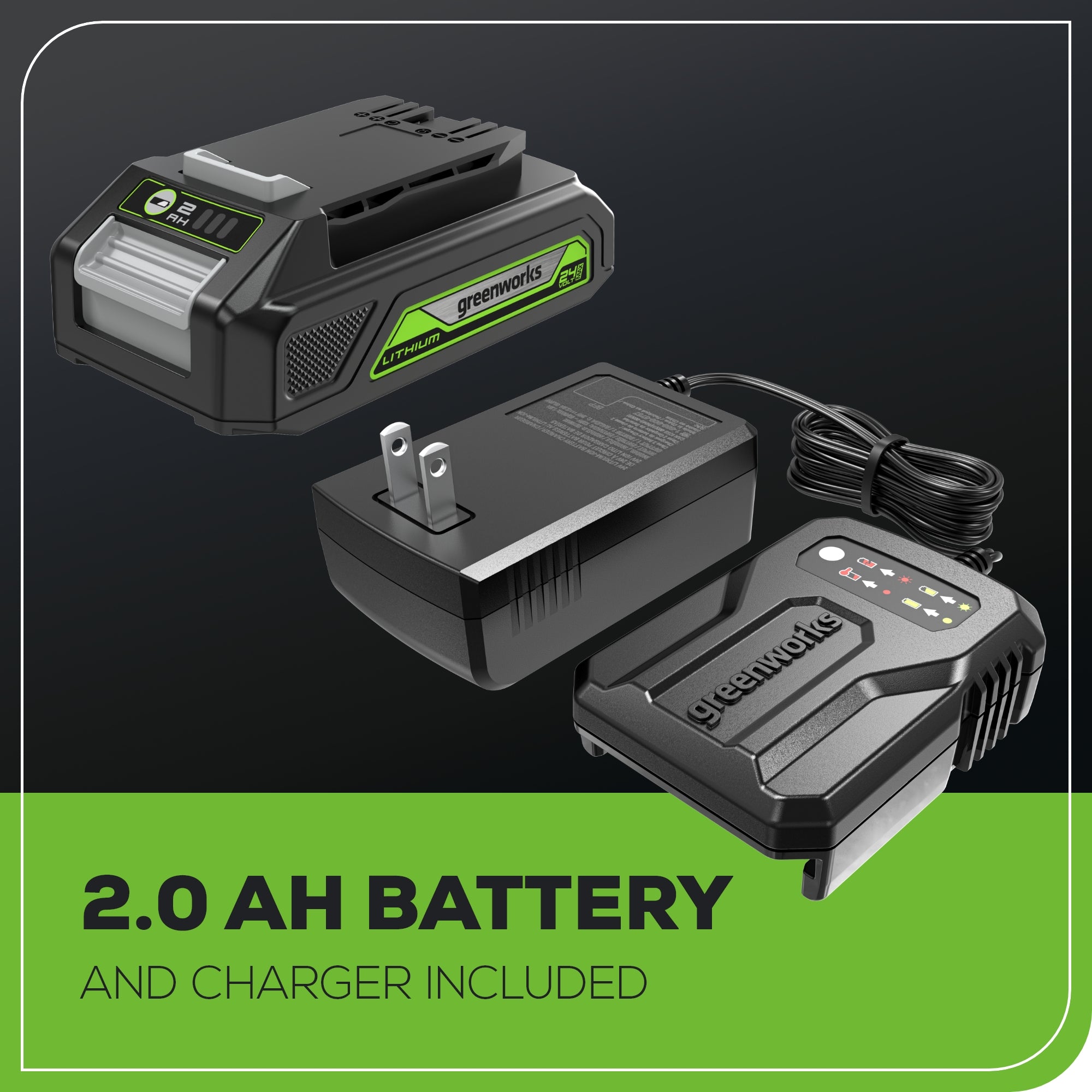 24V Cordless Battery Compact Router w/ 2.0Ah Battery & Charger