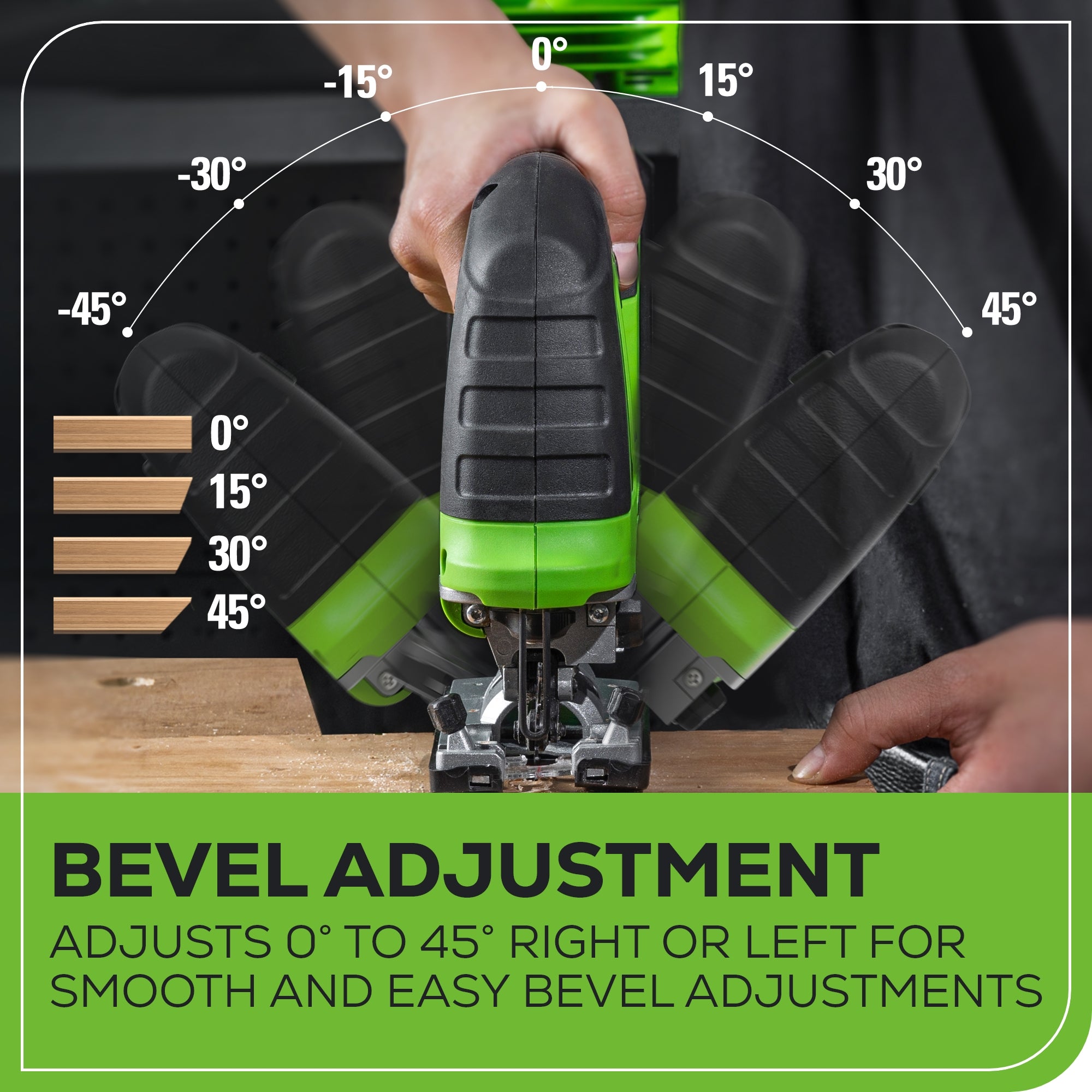 24V Cordless Battery Brushless Jig Saw w/ (1) 2 Ah Battery and Charger