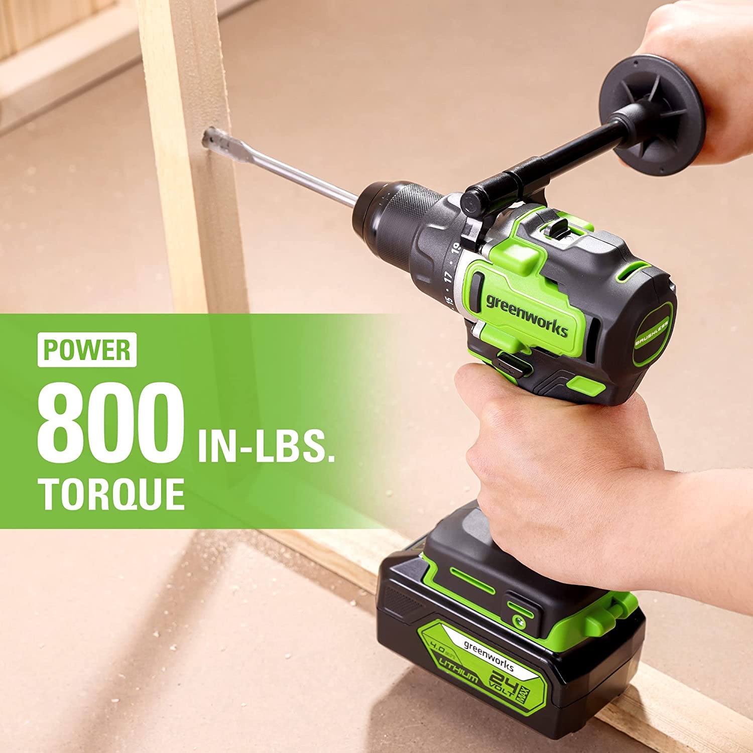 Greenworks 24V Brushless Cordless Drill/Driver, Tool Only