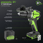 24V Cordless Battery 1/2" 800 in/lbs Drill Driver w/ 4.0Ah USB Battery & Charger