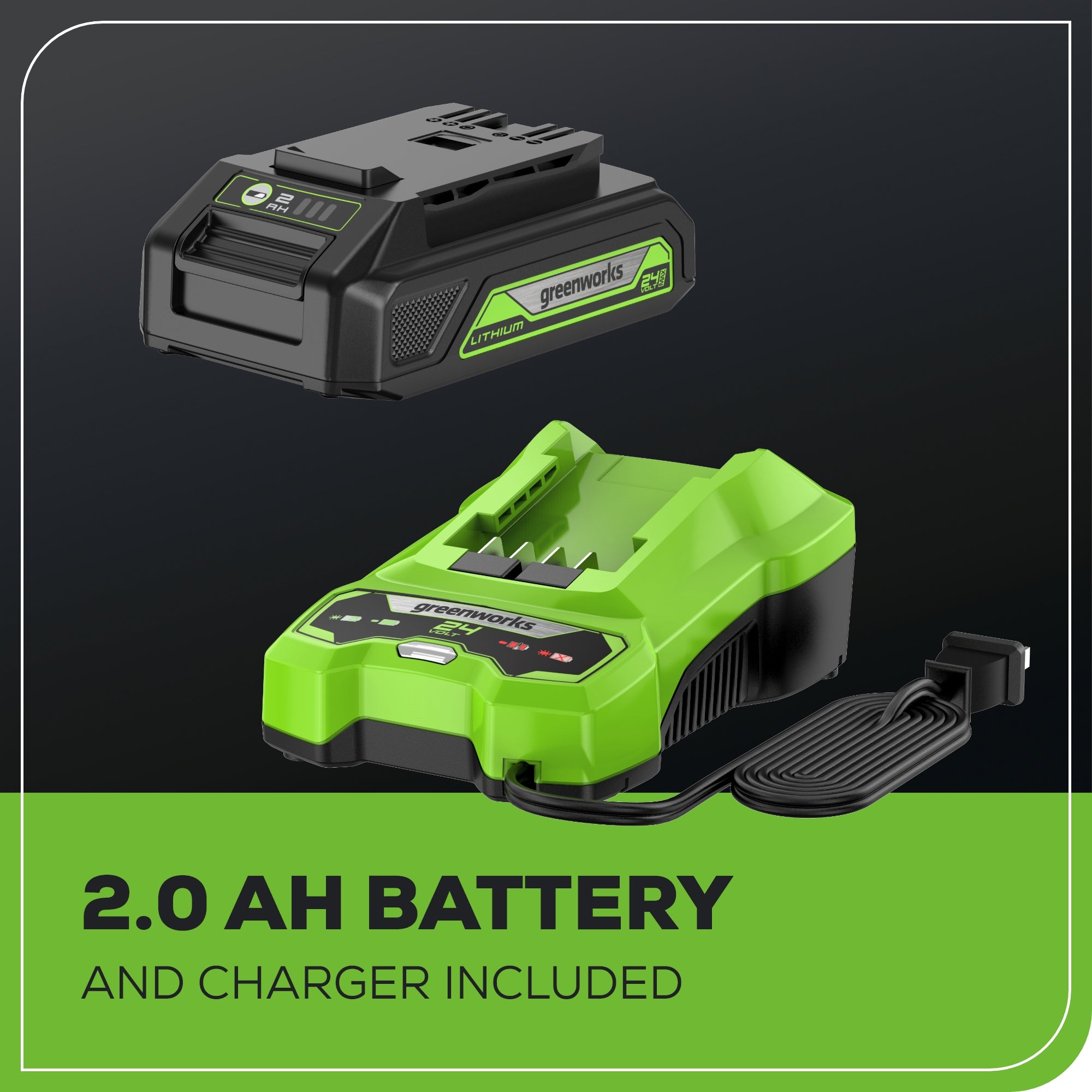 24V 1/4" 2650 in/lbs Brushless Impact Driver w/ 2.0Ah USB Battery & Charger