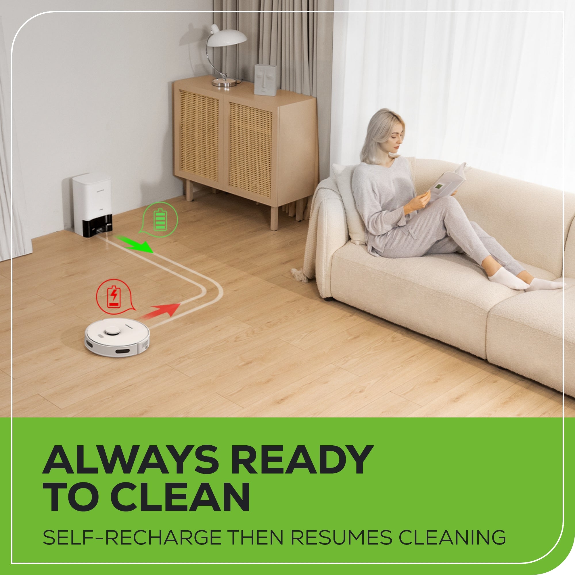 Self-Cleaning Smart App Controlled Robot Vacuum