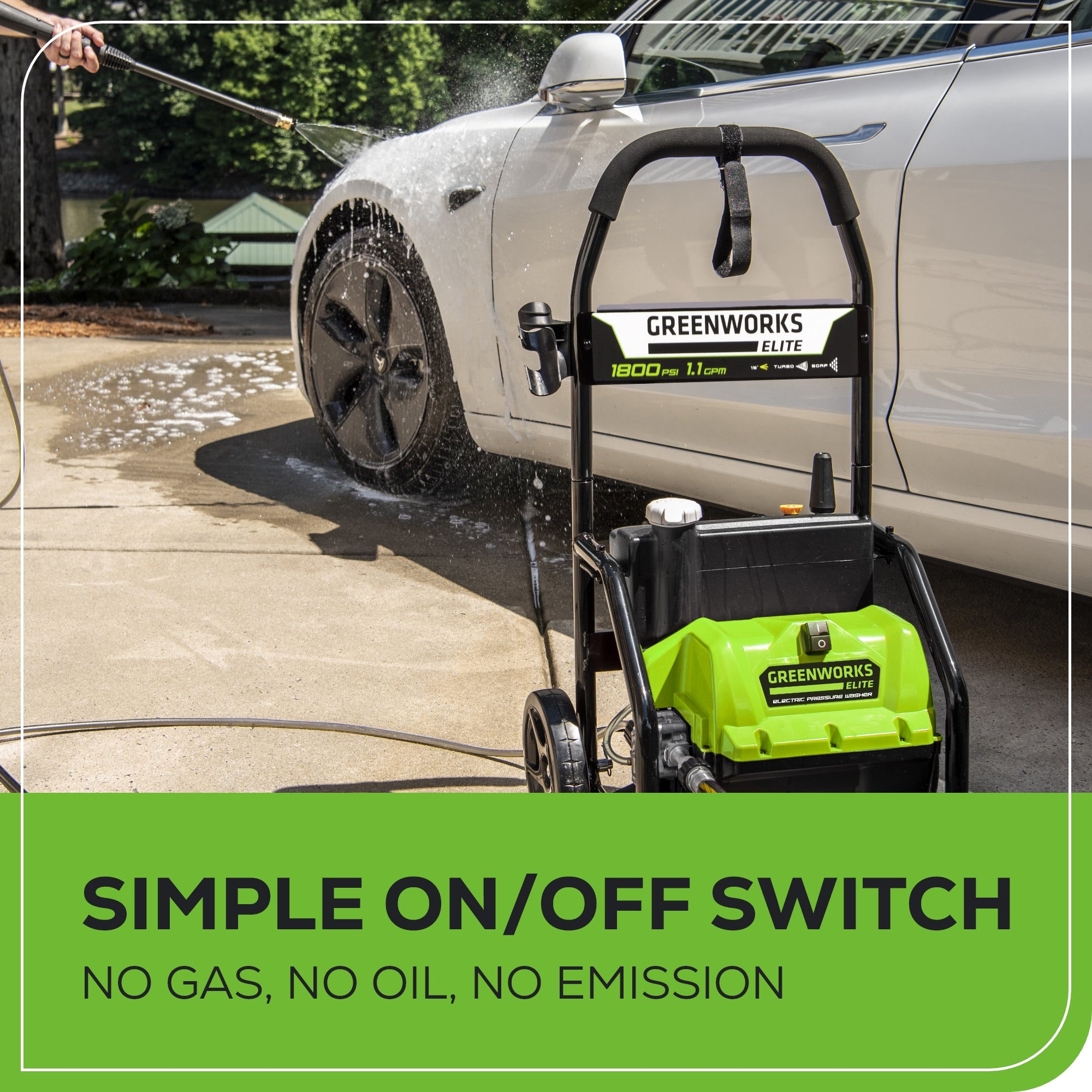 1800 PSI 1.1 GPM Cold Water Electric Pressure Washer