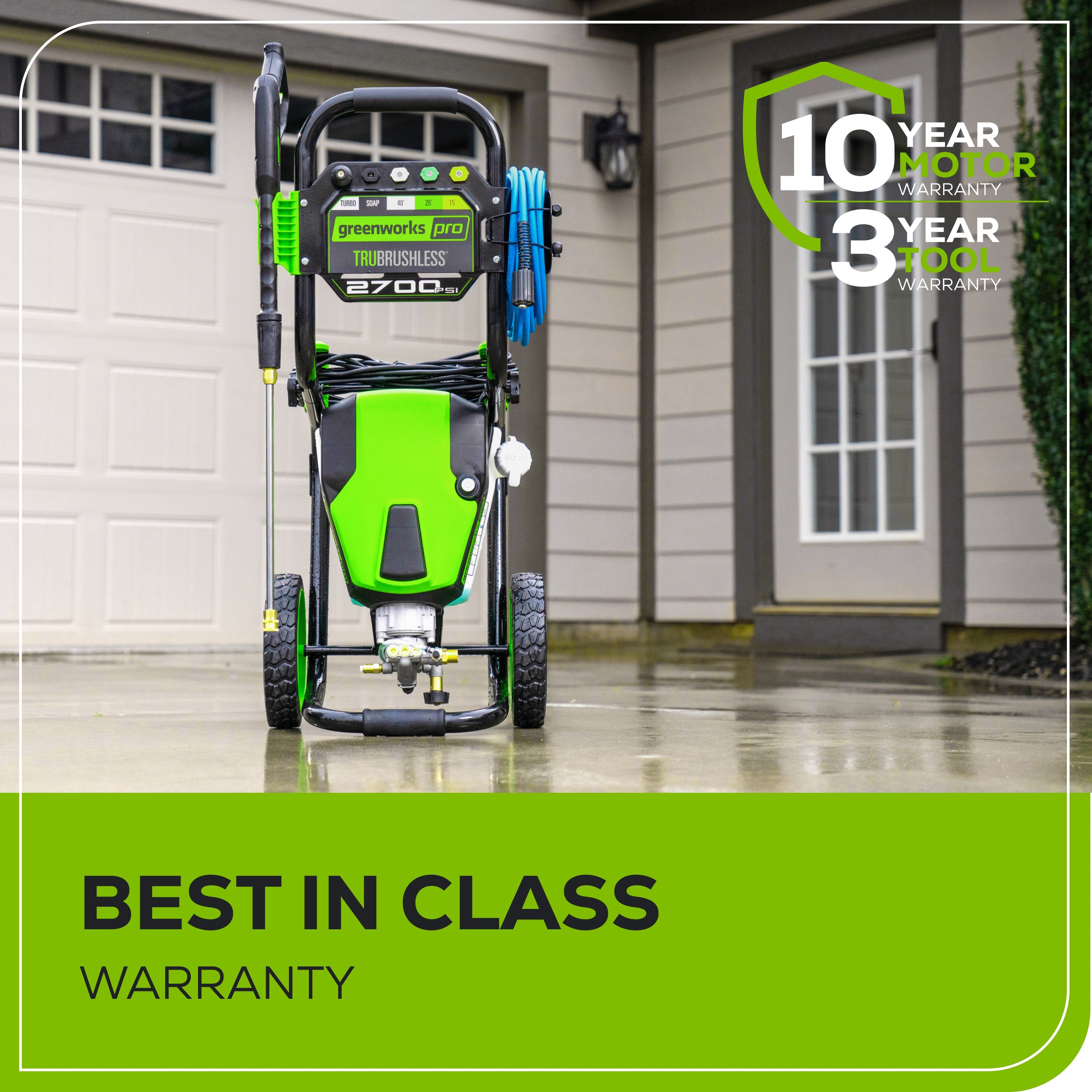 2700 PSI 2.3 GPM Cold Water Electric Pressure Washer