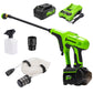 24V 600 PSI 0.8 GPM Cold Water Cordless Power Cleaner w/ 4.0 Ah USB Battery & Charger