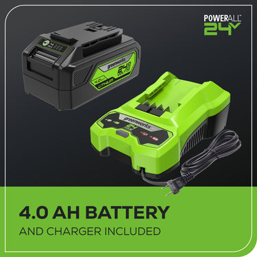 24V 600 PSI 0.8 GPM Cold Water Cordless Power Cleaner w/ 4.0 Ah USB Battery & Charger