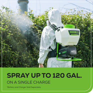 60V Cordless Battery Backpack Sprayer (Tool-Only)