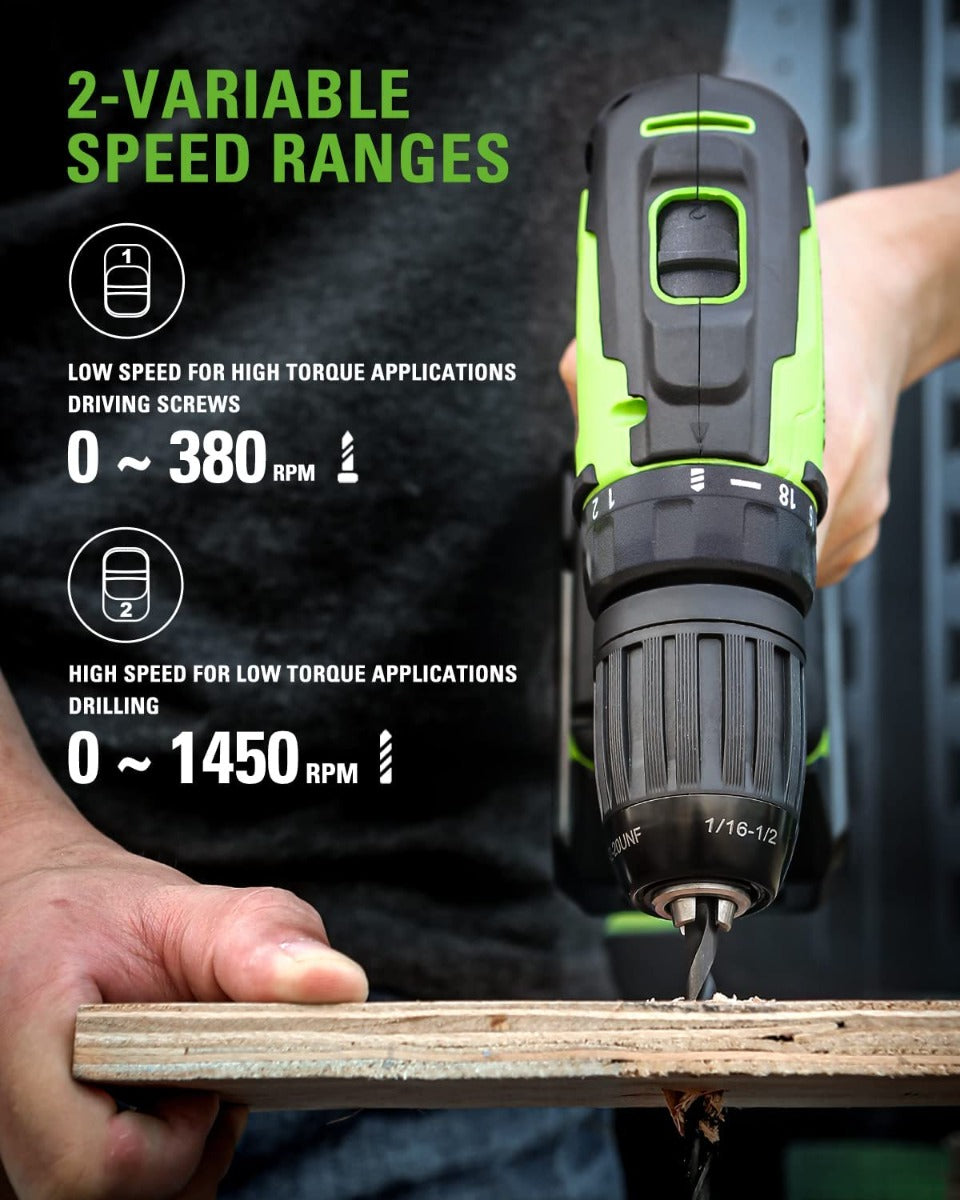 24V Drill, Impact Driver, Jig Saw & Brad Nailer 4PC Combo Kit w/ (2) Batteries & Charger