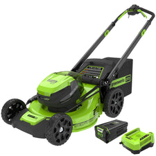 80V 21" Cordless Battery 4-in-1 Self-Propelled Lawn Mower w/ 4.0Ah, 2.0Ah Battery & Rapid Charger (Renewed)