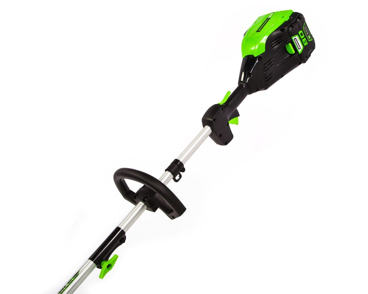 80V 16" Cordless Battery String Trimmer (Attachment Capable) & 5 Pcs Attachment Combo Kit w/ 2.0Ah Battery & Charger